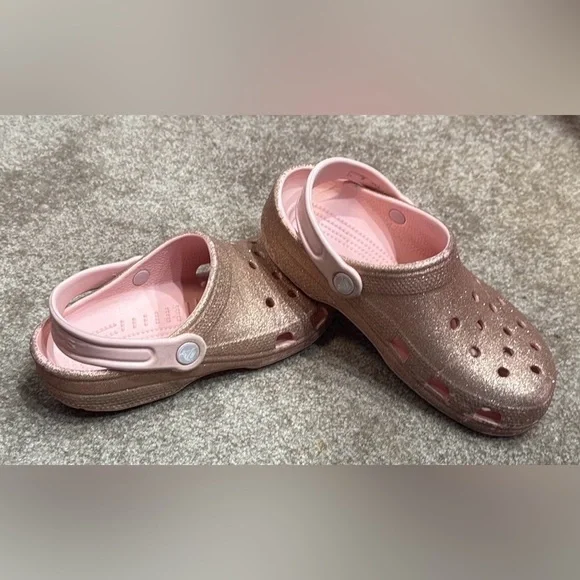 Kids Crocs Classic Glitter Clog - Picture 2 of 6